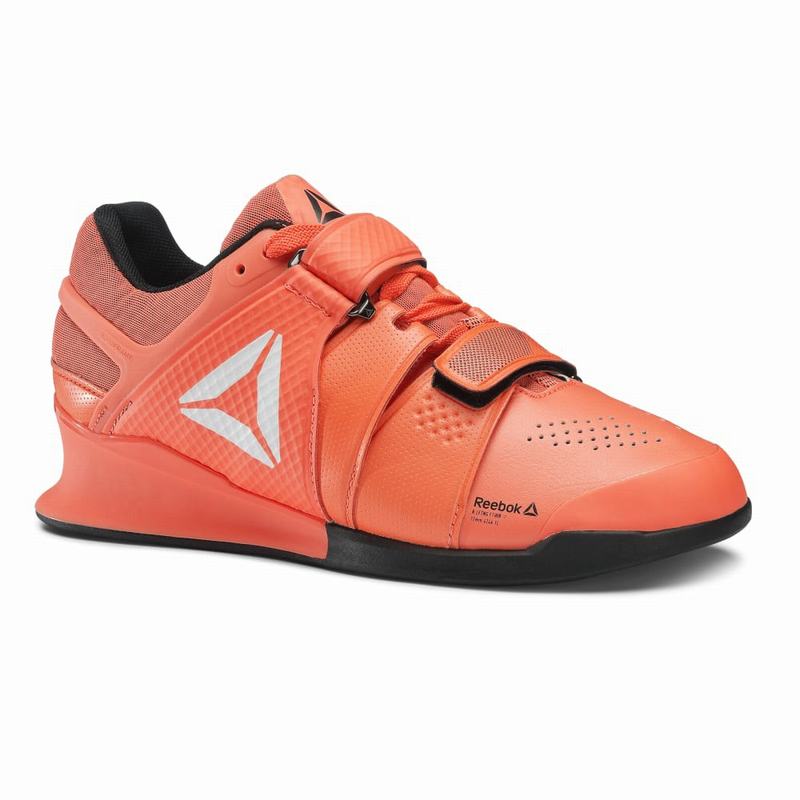 Tenisi Reebok Legacy Lifter Dama Portocalii/Negrii Romania HY4178ZK